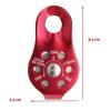 INLIMA Pulley Hiking Climbing Rope Pulley Single Fixed Pulley Mountaineering Rope Climbing Rappelling Survival Equipment Outdoor (Color : Green) view 2