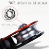 INLIMA Pulley Outdoor Rock Climbing Single Pulley Universal Wheel Stable Rotary Connector Prevent Rope from Tangling Aviation Aluminum view 3