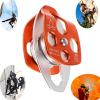 INLIMA Pulley Climbing Double Pulley for Caving Rock Climbing Rappelling Rescue Dragging Sheaves Caving Rescue Hauling System (Color : Rojo) view 4