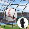 Wiseek 10'x15' Baseball Softball Backstop Nets, Heavy Duty Baseball Netting Ball Stop Netting #18 Nylon Sport Netting Barrier view 1