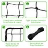 Wiseek 10'x15' Baseball Softball Backstop Nets, Heavy Duty Baseball Netting Ball Stop Netting #18 Nylon Sport Netting Barrier view 3