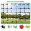 Wiseek 10'x15' Baseball Softball Backstop Nets, Heavy Duty Baseball Netting Ball Stop Netting #18 Nylon Sport Netting Barrier view 4
