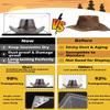 Clear Cowboy Hat Display Case Box Acrylic Panama & Tweed Hat Holder Stand with Mirror & Carbon Fiber Skin Base, Assemble Acrylic Box Shoes Sneakers UV Protection Memorabilia Collectibles Showcase view 3