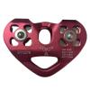 INLIMA Pulley Heart-Shape Climbing Double Pulley Steel Cable Rope Climbing Device High Speed Zipline Trolley Here (Color : Rojo) view 1