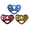 INLIMA Pulley Heart-Shape Climbing Double Pulley Steel Cable Rope Climbing Device High Speed Zipline Trolley Here (Color : Rojo) view 2