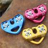 INLIMA Pulley Heart-Shape Climbing Double Pulley Steel Cable Rope Climbing Device High Speed Zipline Trolley Here (Color : Rojo) view 3