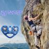 INLIMA Pulley Heart-Shape Climbing Double Pulley Steel Cable Rope Climbing Device High Speed Zipline Trolley Here (Color : Rojo) view 4