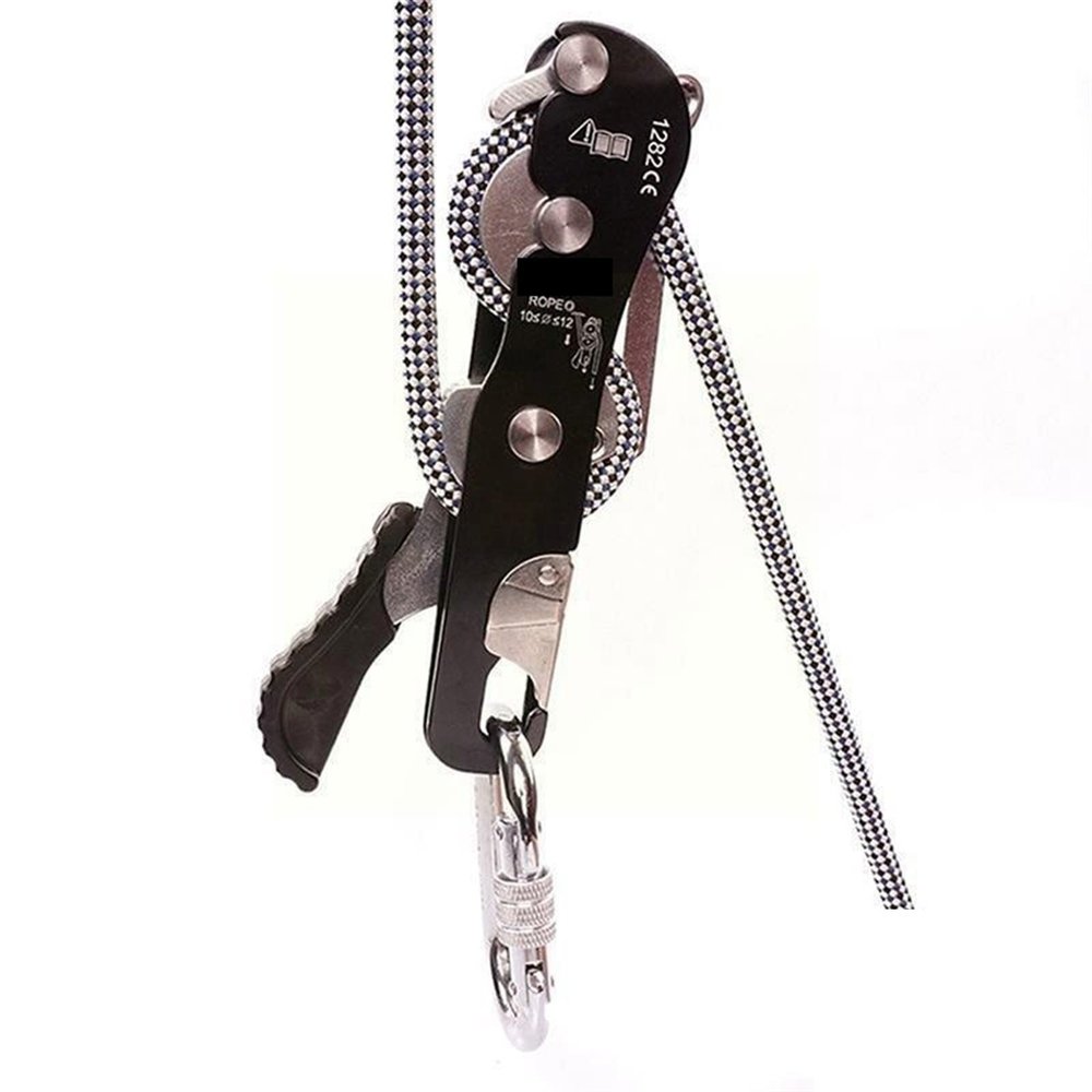 INLIMA Pulley Descender Self-Braking Climbing Rescue Rappel Belay for Device