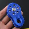 INLIMA Pulley Rock Climbing Pulley Outdoor Tools Professional Fixed Sideplate Single Sheave Pulley Mountain Climbing (Color : Orange) view 3