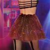 Dmaiy LED Tutu Skirt Women Tutus Skirts Light Up Tutu Layered Sparkly Skirt for Carnival Festival Costume Party Performance (Brown Star) view 4