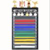3 in 1 Karate and 10 Belts Taekwondo Belt Display Rack with Medal Hanger, Trophy/Photo Rack, and Felt Dustproof Design. (Never GIVE UP, 10 Belts) view 1