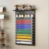 3 in 1 Karate and 10 Belts Taekwondo Belt Display Rack with Medal Hanger, Trophy/Photo Rack, and Felt Dustproof Design. (Never GIVE UP, 10 Belts) view 2