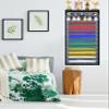 3 in 1 Karate and 10 Belts Taekwondo Belt Display Rack with Medal Hanger, Trophy/Photo Rack, and Felt Dustproof Design. (Never GIVE UP, 10 Belts) view 3