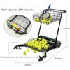 Tennis Ball Collectors & Hoppers, Easy Ball Collection Coaching Trolley, Collects 90 Balls at Time, Holds Up to 290 Tennis Balls, for Various Tennis Courts view 2
