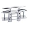 YANYUCB Pull Up Flush Mount Cleat Boat Dock Deck Marine Stainless Steel 316 Retractable Low-Profile Mooring Rope Neat Cleat Lift with Backing Plate and Lock Nuts (8 inch, 1 Pack) view 1