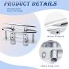 YANYUCB Pull Up Flush Mount Cleat Boat Dock Deck Marine Stainless Steel 316 Retractable Low-Profile Mooring Rope Neat Cleat Lift with Backing Plate and Lock Nuts (8 inch, 1 Pack) view 3