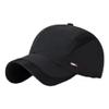 2pcs Outdoor Casual mesh Baseball Thin Breathable Cap Bent Eaves UV Sun hat Korean Version of Quick-Drying hat. (Black) view 1