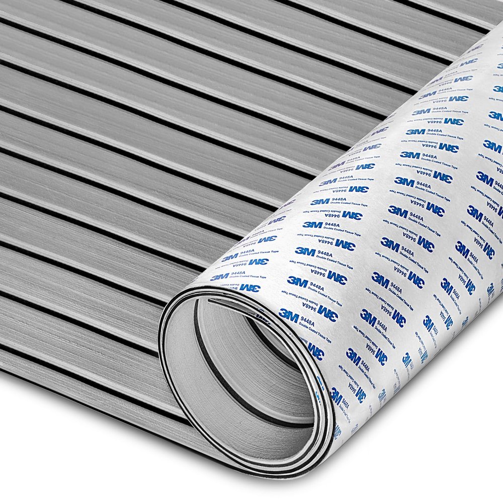 HXBYX EVA Foam Boat Flooring with 3M Self-Adhesive Backing DIY Boats Decking Marine Sheet Faux Teak Material,Non-Slip Cooler Pads for Kayak Yacht SwimPool RV 95"x44"/31"/16"/6.7"/2.4",47.5"x16"
