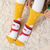 BISOUSOX Fuzzy Christmas Socks for Kids Boys Girls Gift Cute Fun Cozy Fluffy Winter Warm Slipper Xmas Dress Socks view 2
