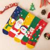 BISOUSOX Fuzzy Christmas Socks for Kids Boys Girls Gift Cute Fun Cozy Fluffy Winter Warm Slipper Xmas Dress Socks view 3