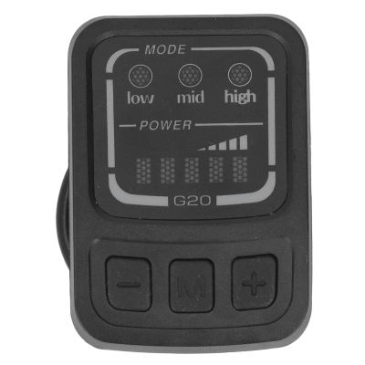 G20 F Electric Bike LED Display, Bike Display Controller Bike Power Display Meter Electric Bicycle Scooter LED Display Bicycle LED Display with Waterproof Interface E-Bike Accessories
