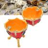 Miskall Jewelry Boxes, Rhinestones Inlay Exquisite Egg Shaped Trinket Boxes Jewelry Trinket Boxes for Art Collection Home Decoration view 3