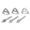 3 Pairs of Climbing Anchor Bolts, Stainless Steel Climbing Anchors for Belaying Rescue Rope Sets, Connecting Devices Such as Master Locks or Quick Hooks view 1