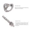 3 Pairs of Climbing Anchor Bolts, Stainless Steel Climbing Anchors for Belaying Rescue Rope Sets, Connecting Devices Such as Master Locks or Quick Hooks view 3