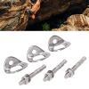 3 Pairs of Climbing Anchor Bolts, Stainless Steel Climbing Anchors for Belaying Rescue Rope Sets, Connecting Devices Such as Master Locks or Quick Hooks view 4