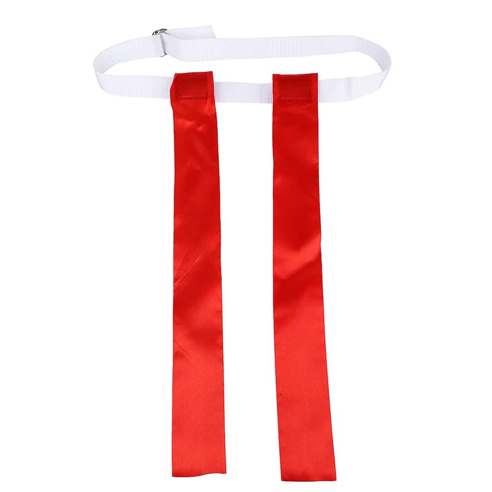 OUKENS Football Waist Flag, American Teenagers Race Sport Game Waist Tear Sonic Boom Belt, Football Replacement Flag,Flag Football Equipment (red)