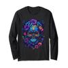 Skull Day of the Dead Floral Mexican Dia De Muertos Women Long Sleeve T-Shirt view 1