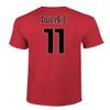 Soccer Star Player Jersey Style Milan #11 Pulisic Unisex T-Shirt (Red, Small) view 3