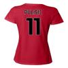 Soccer Star Player Jersey Style Milan #11 Pulisic Ladies' Crewneck T-Shirt (Red, Medium) view 3