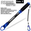 AOHRO Super Long Type 15.4in Fishing Lip Gripper Fish Plier Set Hand Grip Portable Stainless Steel Fishing (Blue) view 3