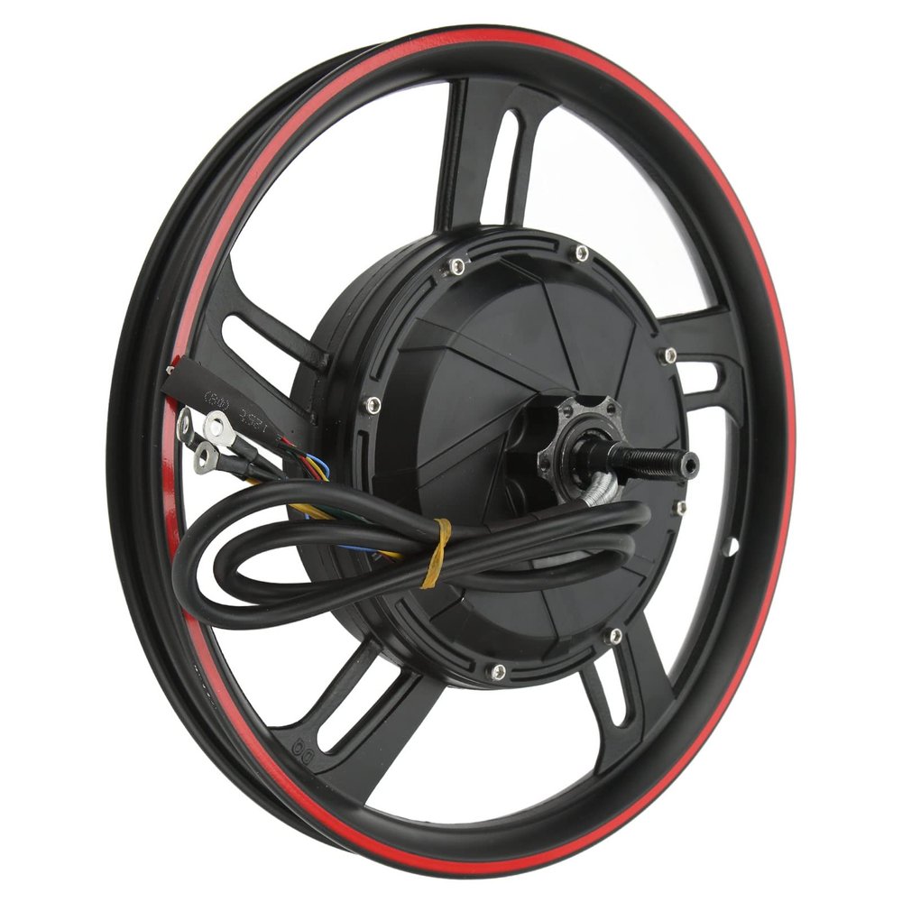 16in Hub Motor, 55N High Efficiency Fat Tire Cycling Hub Motor for Electric Motorcycles