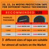 Pickleball Paddle Edge Guard Tape Pickleball Edge Tape Pickleball Paddle Protection Tape Pickleball Edge Guard Tape Without Wrinkles/ (Black, 26mm) view 2