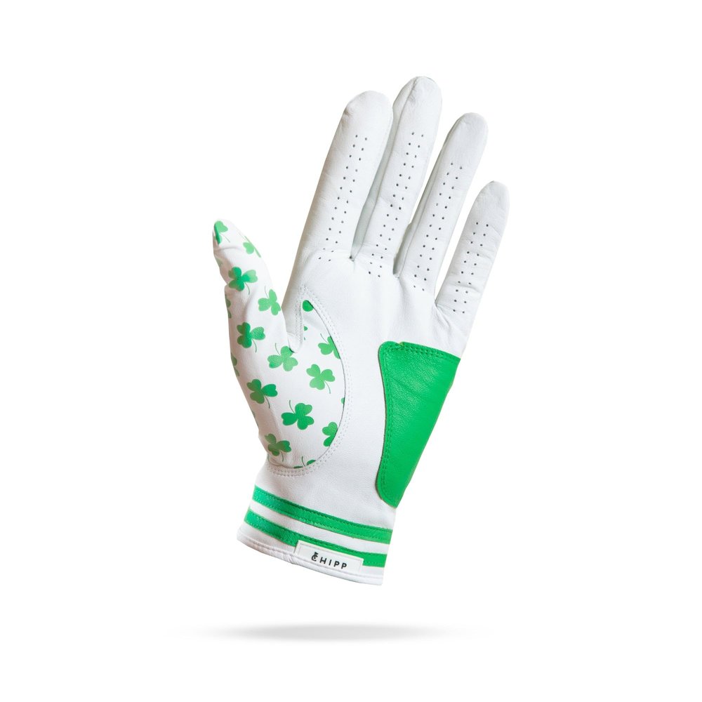 Chipp Golf Cabretta Leather Golf Glove, Premium Grade AAA Cabretta Tour Glove, Mens Right Hand  Feelin' Lucky, Size Large