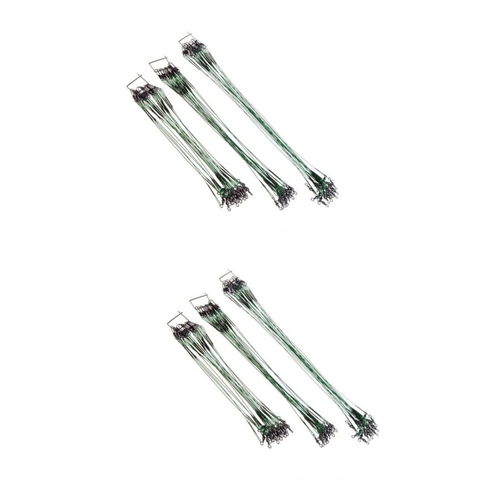 ABOOFAN 120pcs Stainless Steel Braided Fishing Line Bite Line Wire Saltwater Freshwater Rigging Wire for Bass Fishing