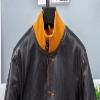 Couro Hide Men's leather jacket bomber cowhide coat Classic vintage leather cloth natural for men (US, Alpha, 3X-Large, Regular, Regular, Black) view 3