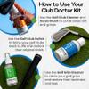 Club Doctor Golf Club Care Kit  Clean, Polish, and Restore Irons, Drivers, Putters  Scratch, Scuff, Rust Remover  Complete Golf Club Maintenance Kit with Grip Cleaner, Club Cleaner, and Polish view 4