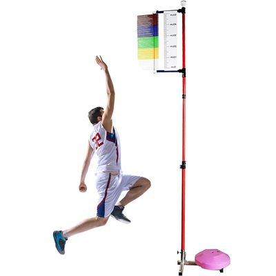 YEMELI 3.9-11.5ft Vertical Jump Tester with Stable Base, Floor Standing High Jump Training Equipment Vertical Test Jump Measurement Tester, Indoor Outdoor Sports Fields