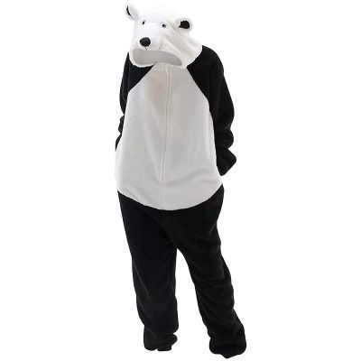 Adult Animal Onesie Pajamas for Women Funny Winter Cute One Piece Sleepwear Womens Soft Nightwear White