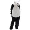 Adult Animal Onesie Pajamas for Women Funny Winter Cute One Piece Sleepwear Womens Soft Nightwear White view 2