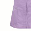 Housekeeping Scrubs for Women Short Sleeve V Neck Nurse Shirt Womens Stretch Medical Uniform Scrub Tops Pink view 2