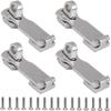 YANYUCB Boat Door Lock Latch Anti-Rattle 316 Stainless Steel Marine Hardware Lockable Hold Down Clamp Latch Fastener Clamp with Screws (C-4 Pack) view 1
