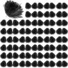 Meooeck 80 Pcs Cheerleading Pom Poms Sports Dance Spirit Cheer Pompoms with Handles Plastic Cheerleader Stuff for Sport Game Gymnastics Football Basketball Sports Team Dance Club Party(Black) view 1