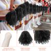 Meooeck 80 Pcs Cheerleading Pom Poms Sports Dance Spirit Cheer Pompoms with Handles Plastic Cheerleader Stuff for Sport Game Gymnastics Football Basketball Sports Team Dance Club Party(Black) view 3