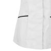 Housekeeping Scrubs for Women Short Sleeve V Neck Nurse Shirt Womens Stretch Medical Uniform Scrub Tops White view 2