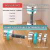 Adjustable Dumbbell Set Office Strength Training Adjustable Weight, Gym Bodybuilding Hand Weights Sets, Easy to Disassemble (Color : Black Silver, Size : 5kg/11lb*2pcs) view 2