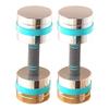 Adjustable Dumbbell Set Office Strength Training Adjustable Weight, Gym Bodybuilding Hand Weights Sets, Easy to Disassemble (Color : Black Silver, Size : 2.5kg/5.5lb*2pcs) view 1